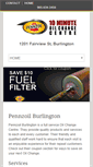 Mobile Screenshot of pennzoilburlington.com